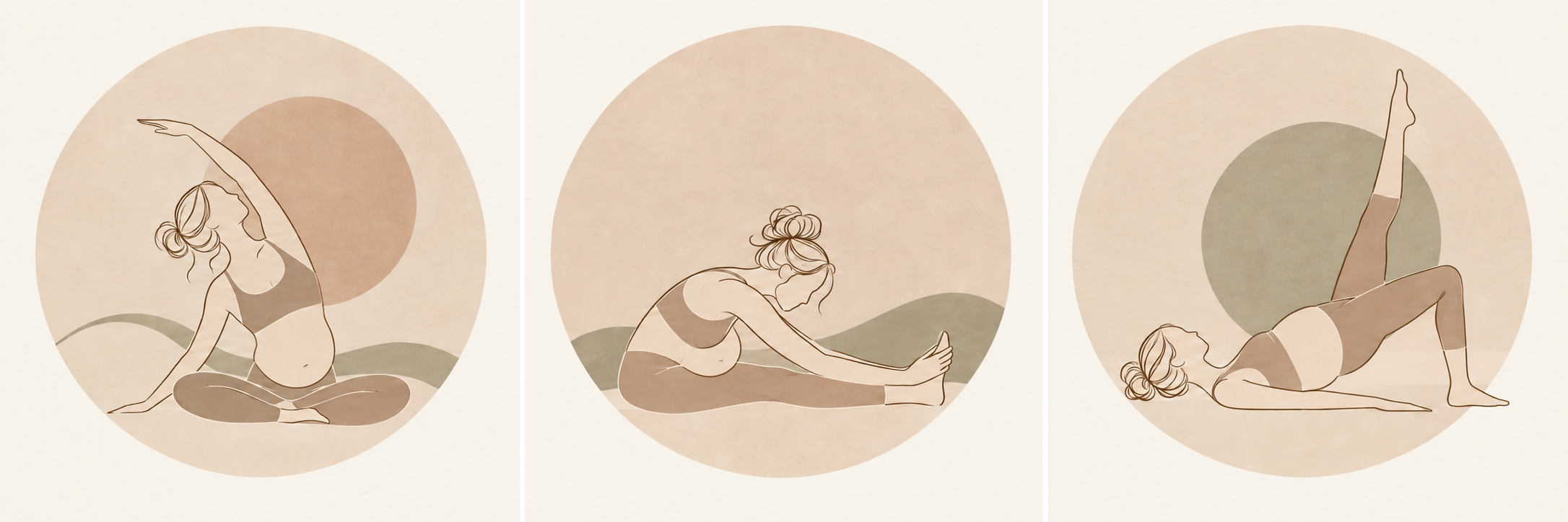 Illustration of a gentle seated yoga pose